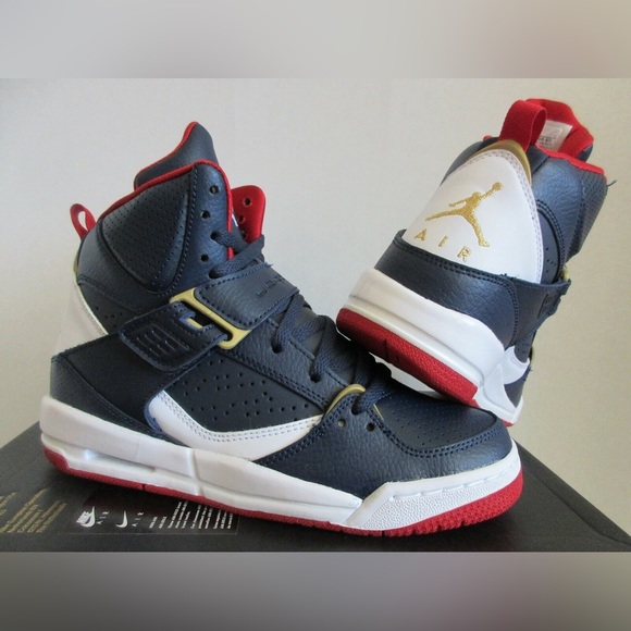 Jordan Shoes - Nike Jordan Flight 45 High Blue & Red GS Sneaker CZ8768-400 - Youth Size 5